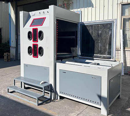 小型干湿两用环保手动喷砂机BC-1515-01