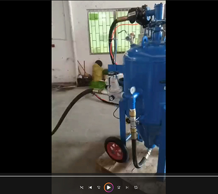 杭州客户案例：水喷砂机操作讲解视频