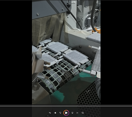 浙江客户案例：铝材自动喷砂机视频