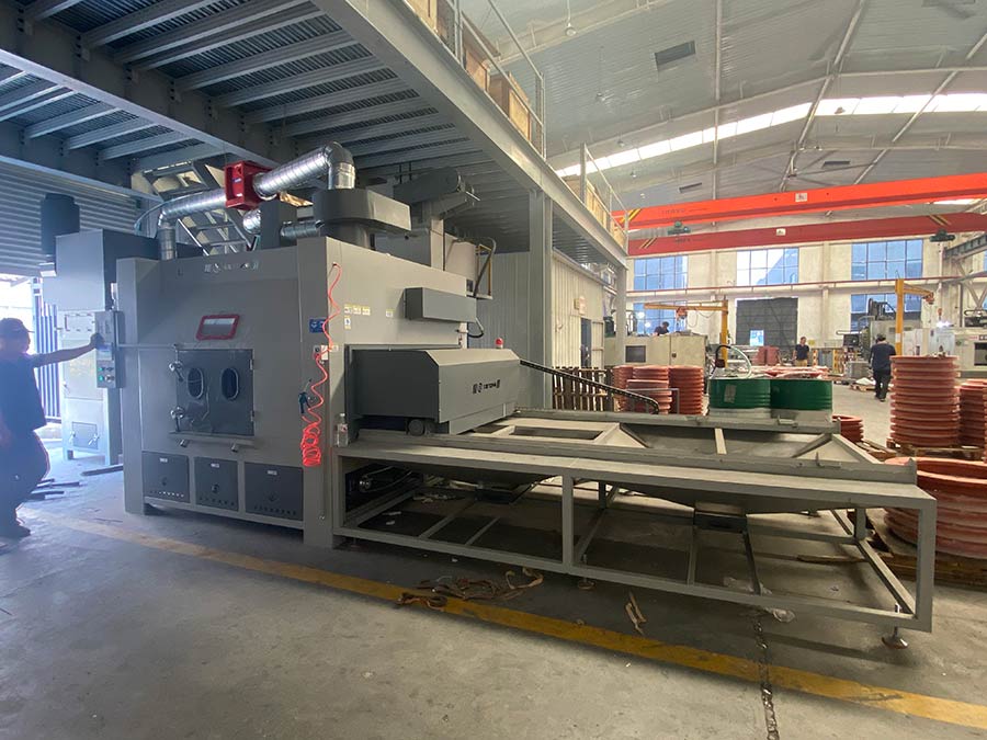 深圳百超机械台车式模具清理喷砂机