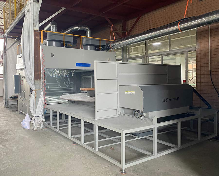 深圳百超机械台车模具喷砂机 深圳百超机械台车模具喷砂机