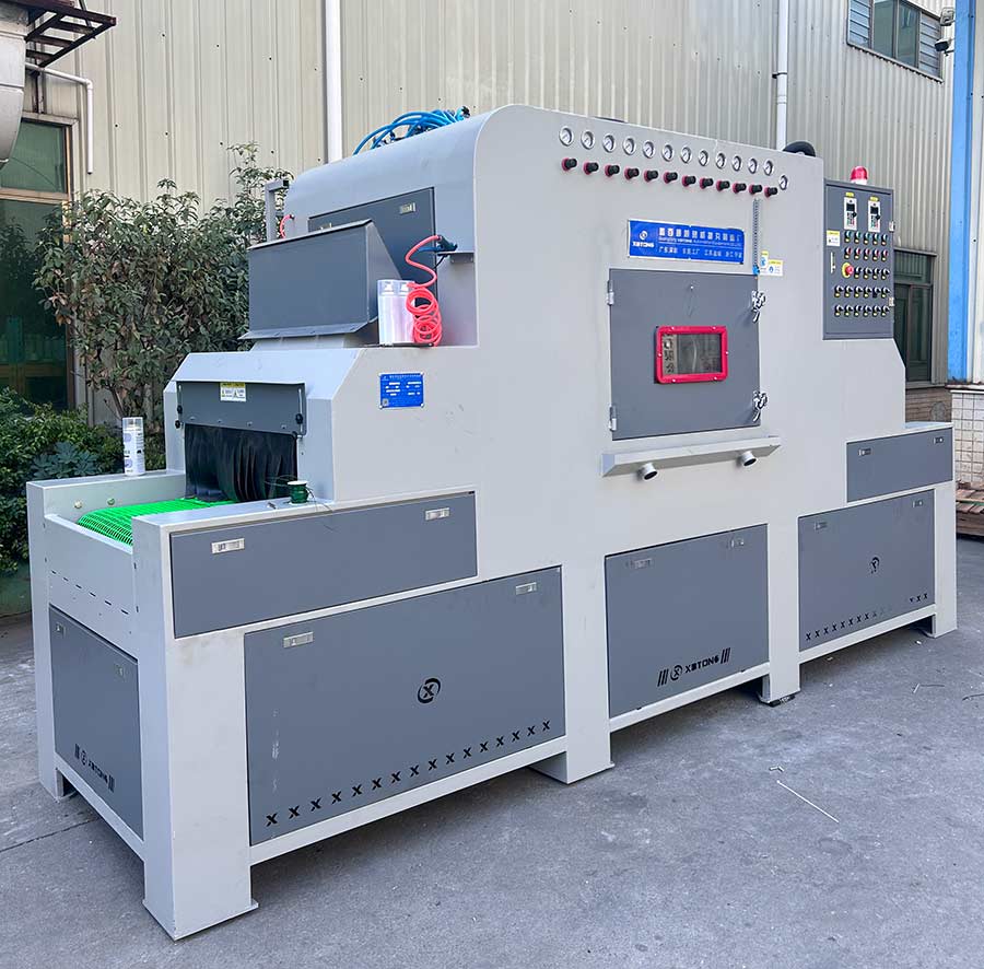 深圳百超机械输送式自动喷砂机