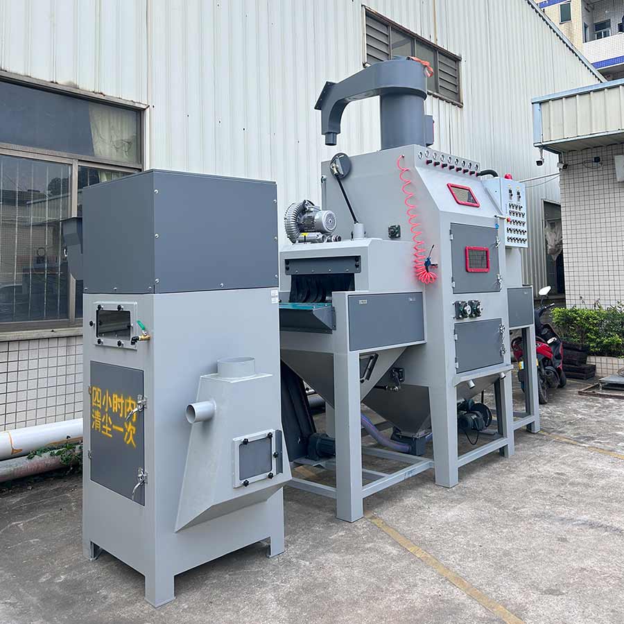 深圳百超机械输送式自动喷砂机实拍图